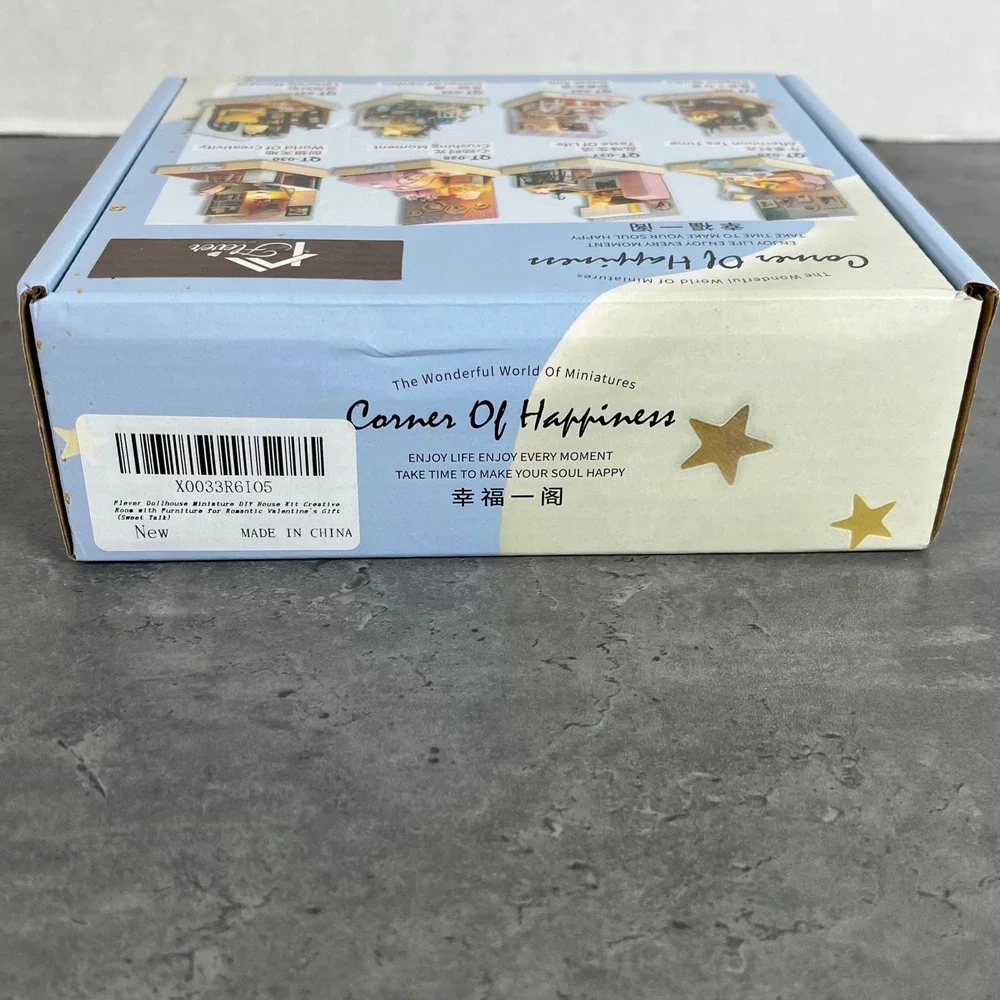 Corner‎ Of Happiness QT032 Sweet Talk DIY Miniature Dollhouse Kit New Open Box
